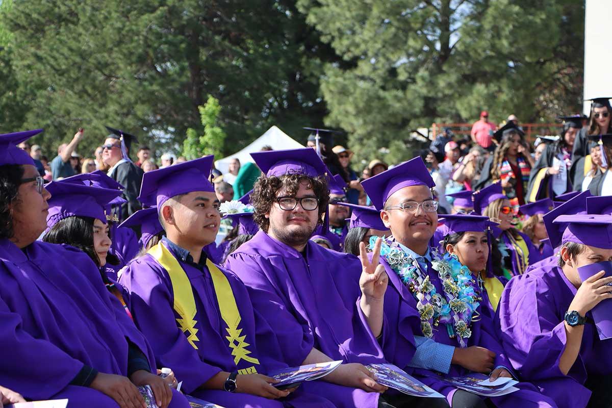 Students at Graduation.